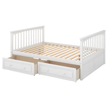 Load image into Gallery viewer, Full over Full Bunk Bed with Drawers, Convertible Beds, White(OLD SKU: SM000241AAK-1)
