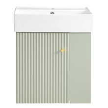 Load image into Gallery viewer, Modern Floating Bathroom Vanity With Ceramic Basin Perfect For Small Bathrooms
