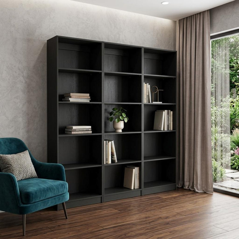 Five Tier Bookcase (546350) - Black