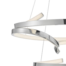 Load image into Gallery viewer, Two Light Metal LED Dimmable Chandelier - Silver
