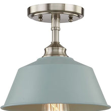 Load image into Gallery viewer, Kitchen Island Metal Dimmable Flush Chandelier With Light Shades - Blue
