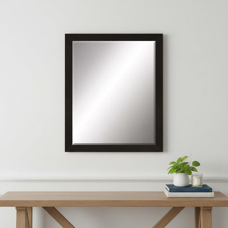 33" Accent Mirror - Dark Brown