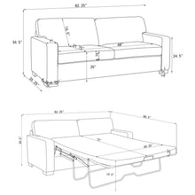 Load image into Gallery viewer, Vicente - Sleeper Sofa With Queen Mattress - Gray
