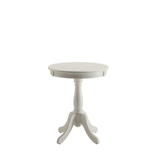 Load image into Gallery viewer, Cottage Wood Pedestal Side Or End Table - White
