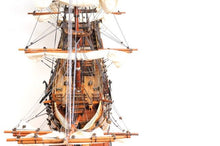 Load image into Gallery viewer, Hand Painted HMS Victory Bottom Model Boat - Brown / Copper
