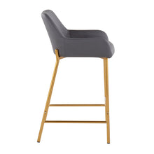 Load image into Gallery viewer, Daniella - Comfortable Contemporary Glam Fixed Height Counter Stool (Set of 2)
