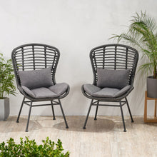 Load image into Gallery viewer, Calypso - Outdoor Chair With Water Resistance Cushion And Iron Frame
