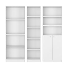 Load image into Gallery viewer, Twelve Tier Modular Bookcase With Two Doors (Set of 3) (546626) - White
