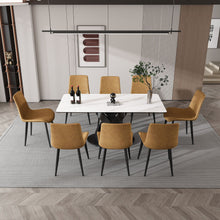 Load image into Gallery viewer, Rectangular Dining Table, Table For 8 Guests - Black / White

