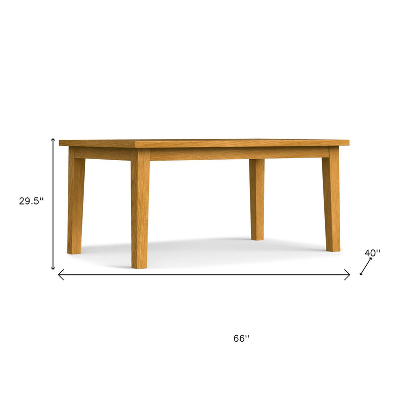 66" Wood Dining Table - Oak
