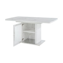 Load image into Gallery viewer, Modern Rectangle Dining Table With Stretchable Top, Storage Cabinet
