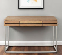 Load image into Gallery viewer, Frame Console Table And Drawers - Brown And Silver
