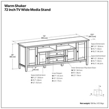 Load image into Gallery viewer, Warm Shaker - TV Media Stand, Handcrafted

