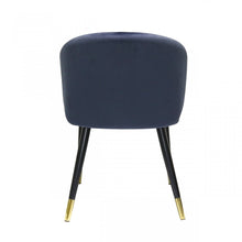 Load image into Gallery viewer, Upholstered Velvet Wing Back Dining Arm Chairs (Set of 2) - Blue
