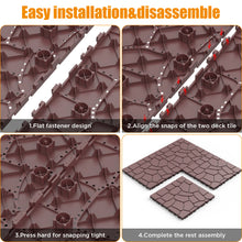 Load image into Gallery viewer, New Stone Texture Patio Deck Tiles, Diy Interlocking Floor Tiles, Easy Installation
