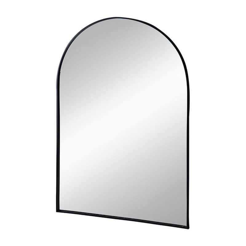 36" Arch Metal Framed Accent Mirror - Black