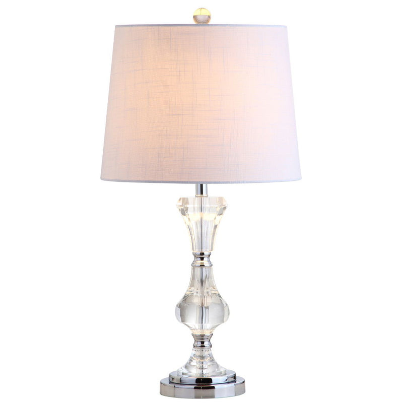 25" Urn Table Lamp With Empire Shade - Clear