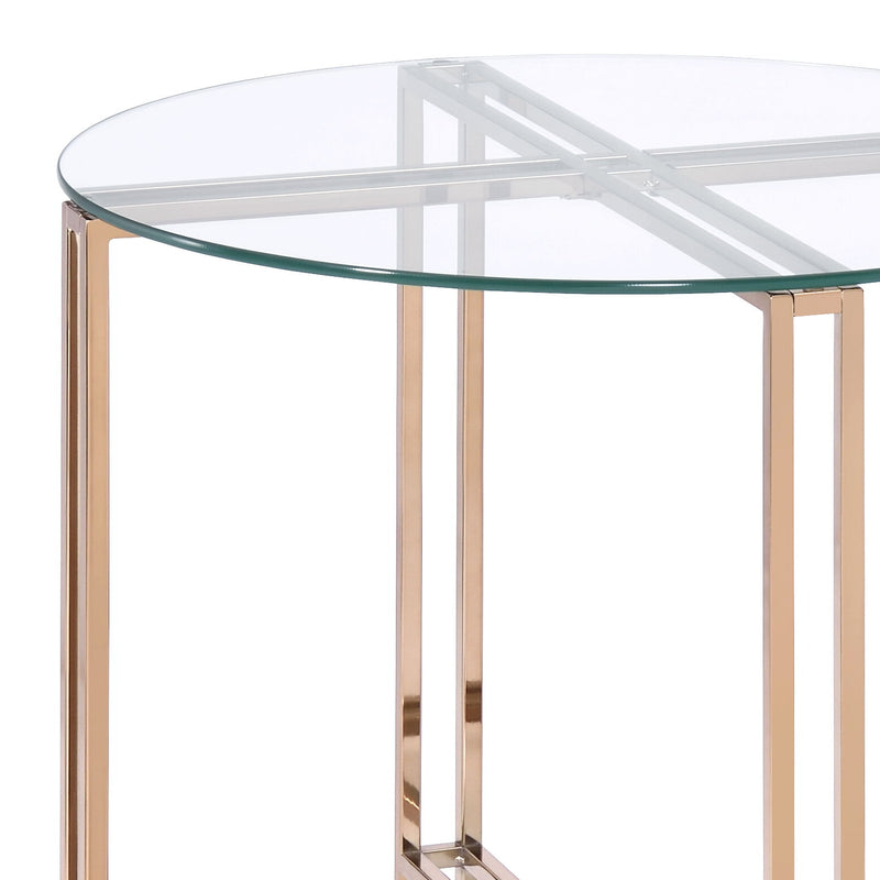 Veises - End Table - Champagne