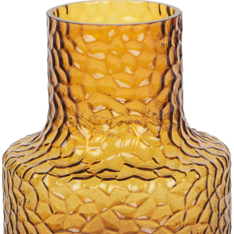 Faceted Table Vase (608317) - Amber