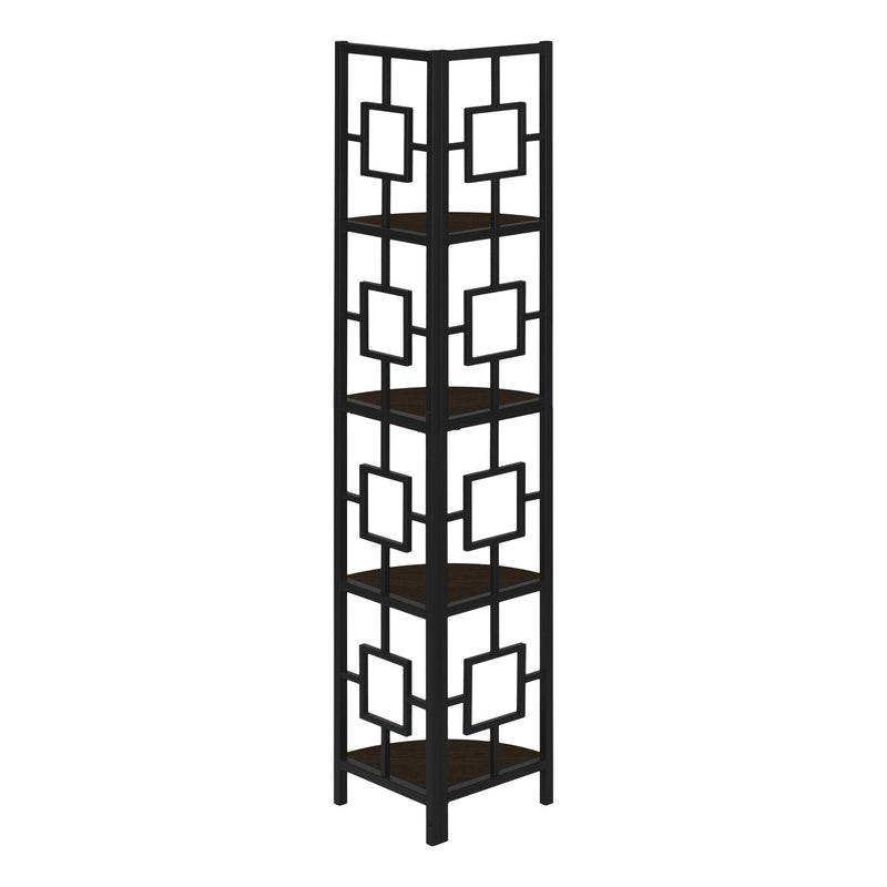 Corner Bookcase - Espresso
