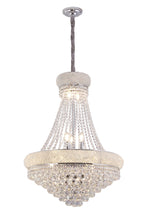 Load image into Gallery viewer, Empire Multi Light Crystal And Metal Dimmable Chandelier - Clear / Silver
