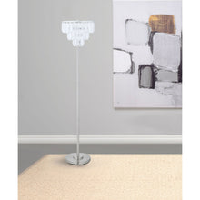 Load image into Gallery viewer, Base Floor Lamp With Crystal Shade - Silver
