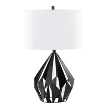Load image into Gallery viewer, Geo - Me Tri Contemporary Table Lamp (Set of 2) - Matte Black / White
