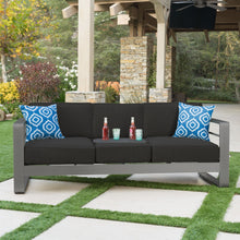 Load image into Gallery viewer, Cape Coral - Modern 3 Seater Sofa With Metal Tray
