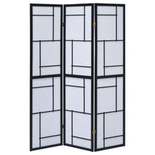 Load image into Gallery viewer, Reese - 3 Panel Room Divider Folding Shoji Screen With Accents - Beige / White
