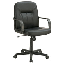 Load image into Gallery viewer, Office Chair With Casters Ergonomic Design For Workspaces - Black
