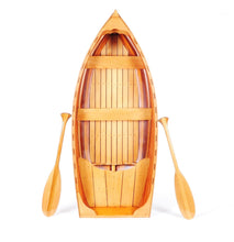 Load image into Gallery viewer, Hand Painted Model Boat Tabletop Sculpture (364298) - Brown
