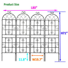Load image into Gallery viewer, Metal Garden Rustproof Trellis For Climbing Plants Outdoor Flower Support
