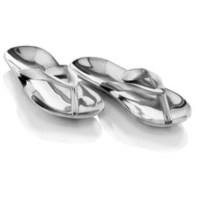 Load image into Gallery viewer, Buffed Flip Flop Tabletop Sculpture - Silver
