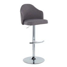 Load image into Gallery viewer, Ahoy - Contemporary Adjustable Barstool With Swivel With Rounded T Footrest (Set of 2)
