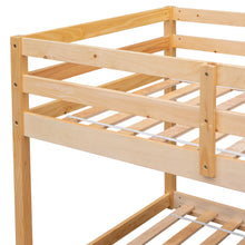 Load image into Gallery viewer, Twin over Twin Floor Bunk Bed,Natural(New SKU:W504P148543)
