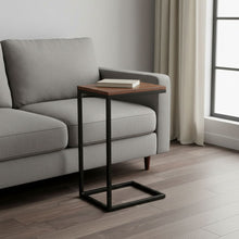 Load image into Gallery viewer, Solid Wood Rectangular End Table - Black And Chestnut
