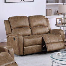 Load image into Gallery viewer, Manual Reclining Loveseat With Horizontal And Vertical Tufting
