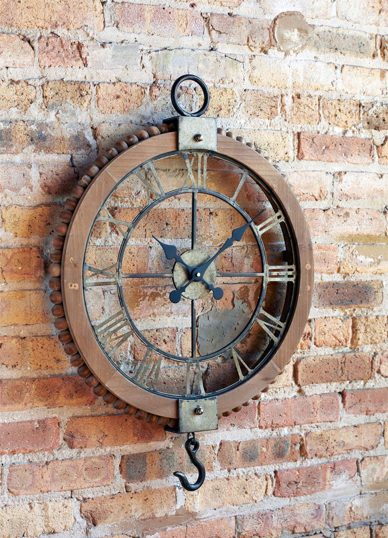 Analog Round Wall Clock - Natural