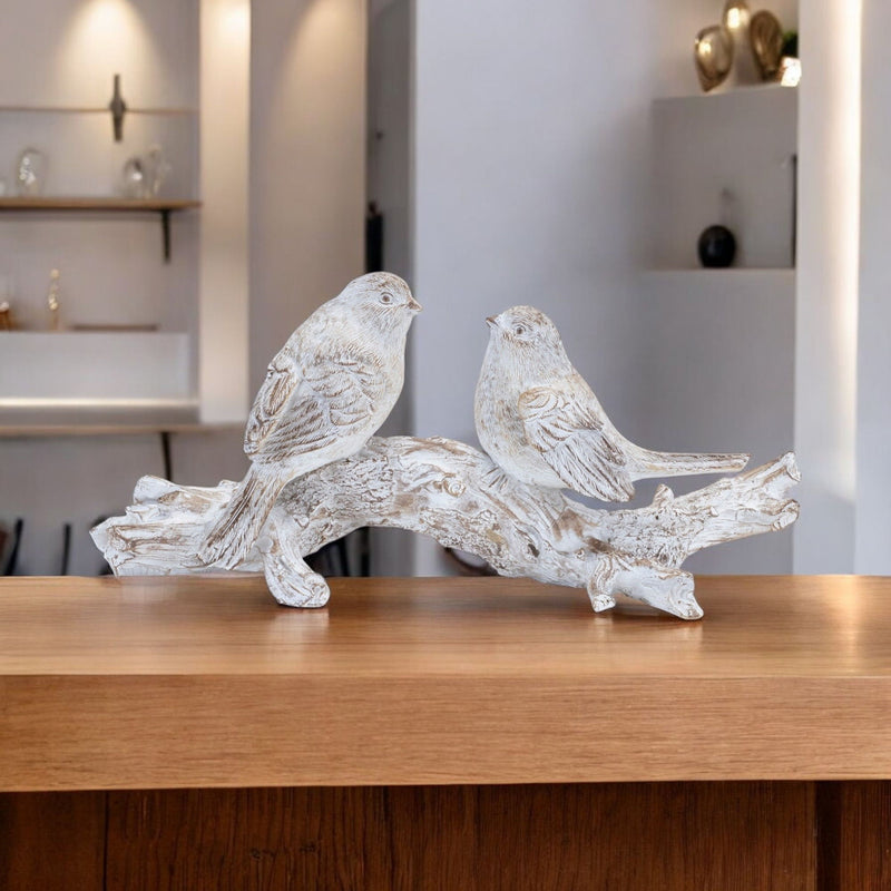 Poly Figurine Tabletop Sculpture - White