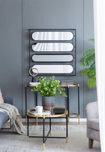 Load image into Gallery viewer, Large 4 Oval Wall Mirror With Square Frame, Home Decor For Living Room, Bedroom, Entryway, Office - Black
