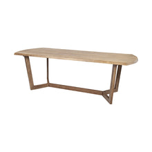 Load image into Gallery viewer, 92" Solid Wood Trestle Base Dining Table - Natural
