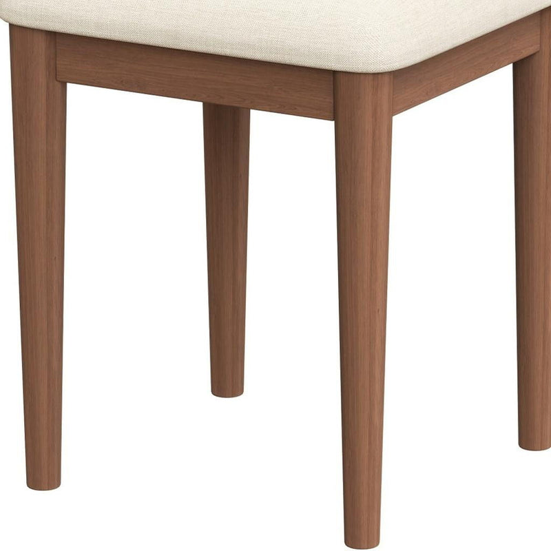 Three Drawer Vanity Table - Brown