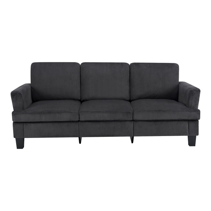 Corduroy Sofa - Dark Gray