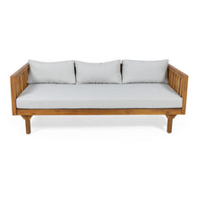 Load image into Gallery viewer, Claremont - 3 Seater Daybed Teak Acacia Wood Water Resistant Cushions
