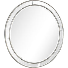 Load image into Gallery viewer, 36" Round Framed Accent Mirror - Silver
