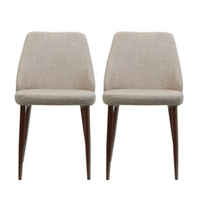 Load image into Gallery viewer, Modern Dining Chair With Iron Legs And Wood Finish
