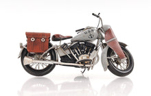 Load image into Gallery viewer, Hand Painted Decorative Motorcycle - Gray
