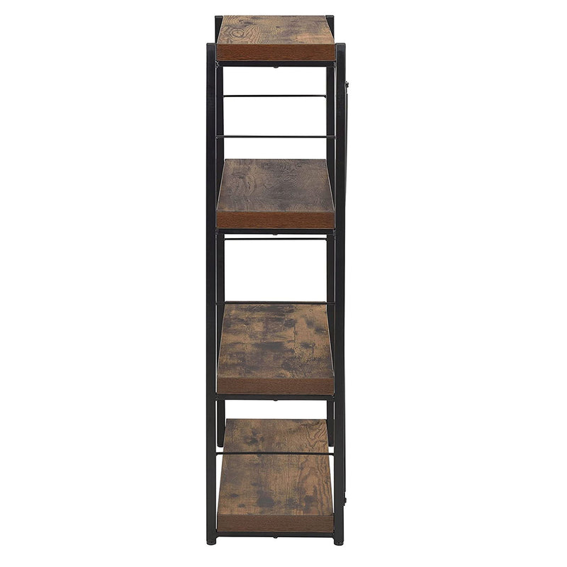 Three Tier Etagere Bookcase - Black / Brown