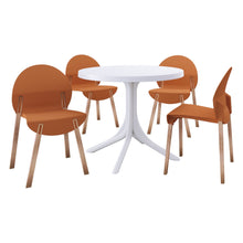Load image into Gallery viewer, 4 Piece Set Of Single Chairs, Traditional Elements With Round Table
