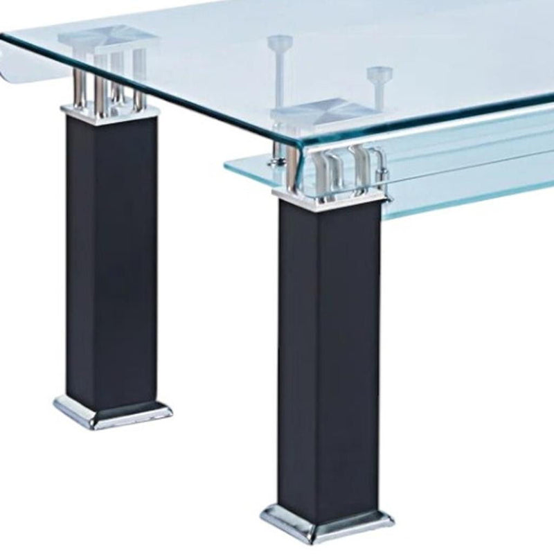 Mirrored Coffee Table - Black